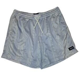 RSQ light lavender, paisley‎ print, drawstring mesh shorts sz Med